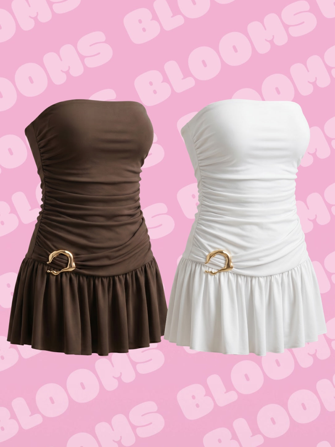 Abito mini a fascia