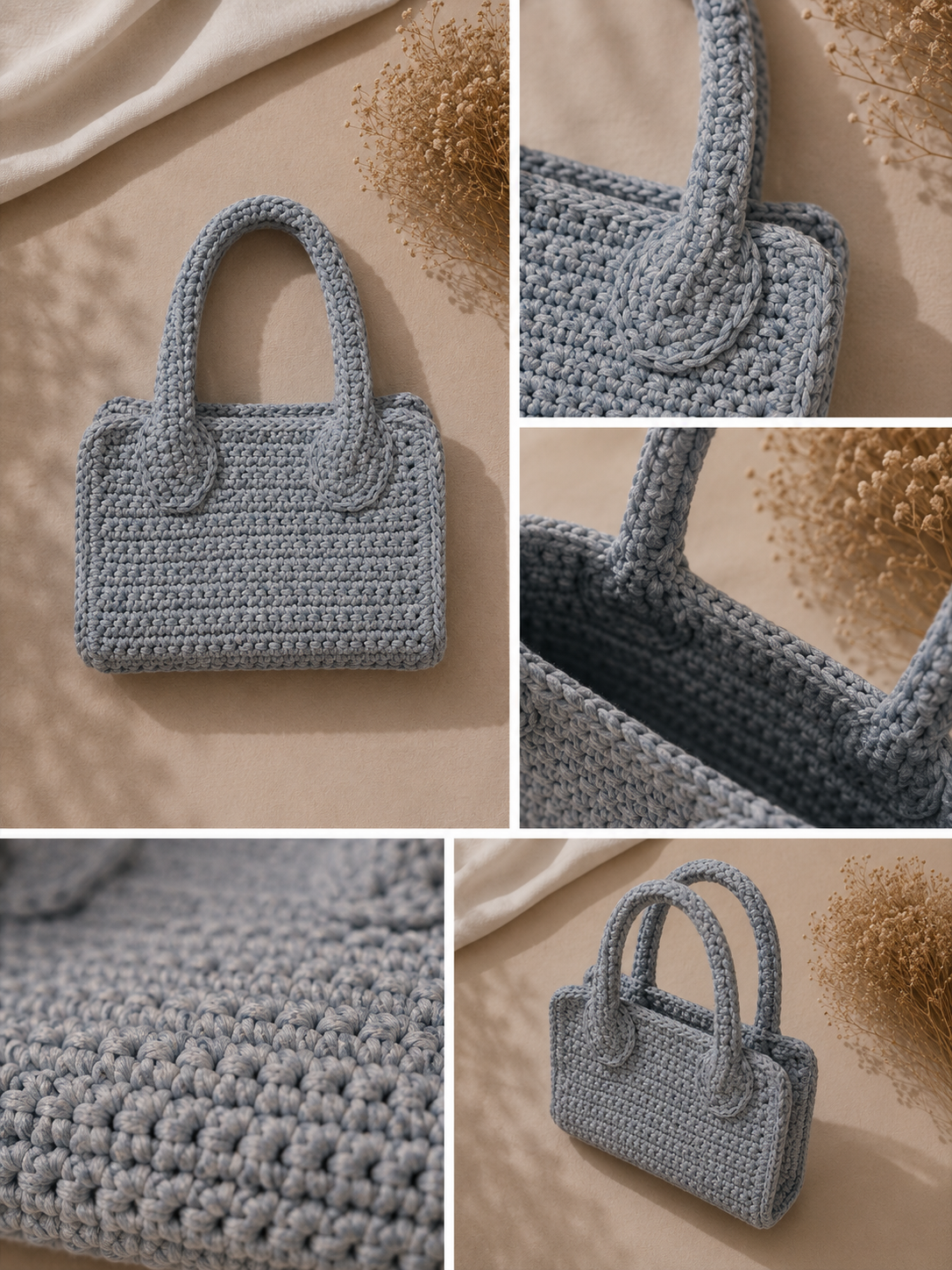 Borsa Crochet Sky