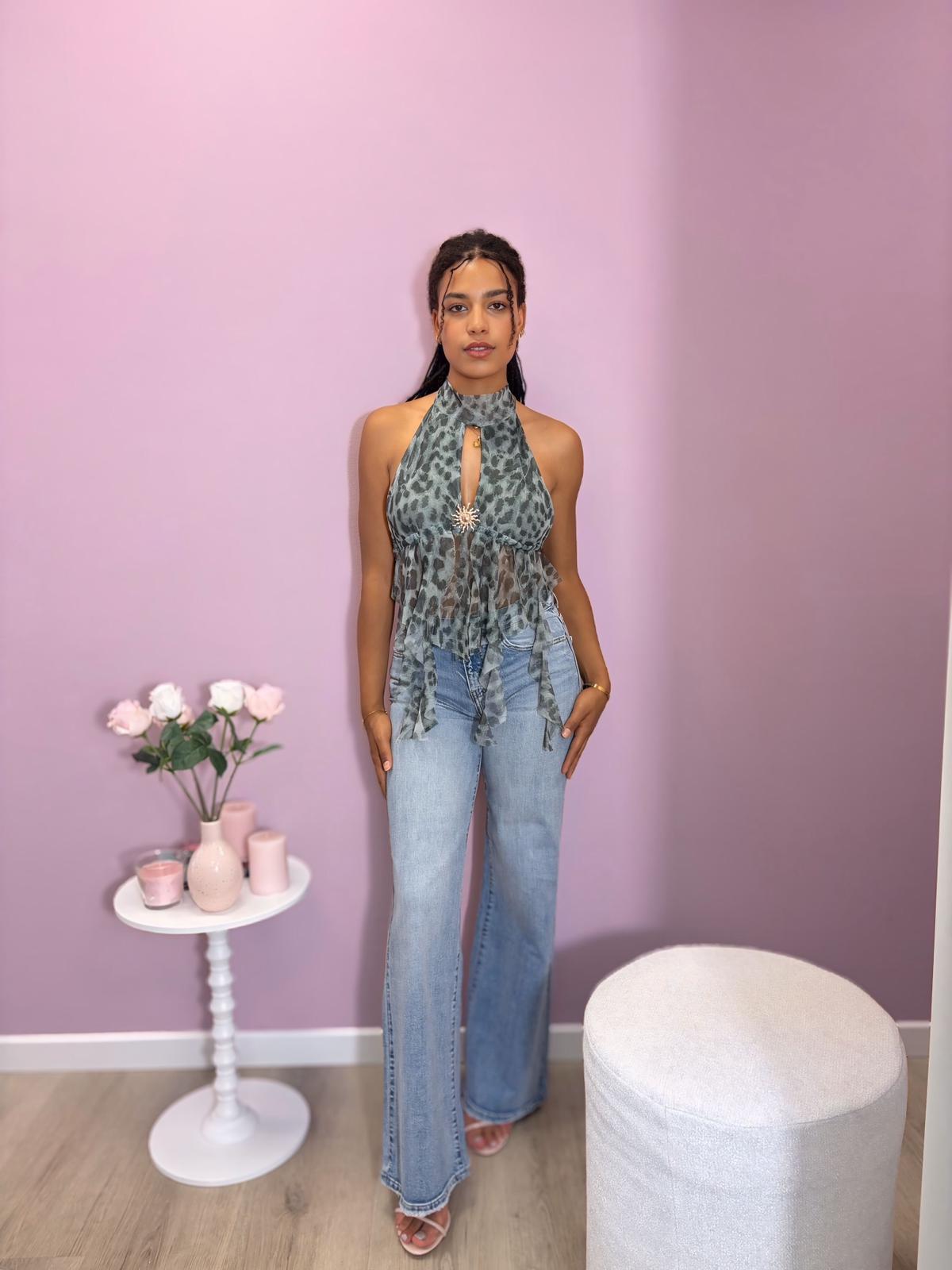 Jeans Low Waist Palazzo Stars