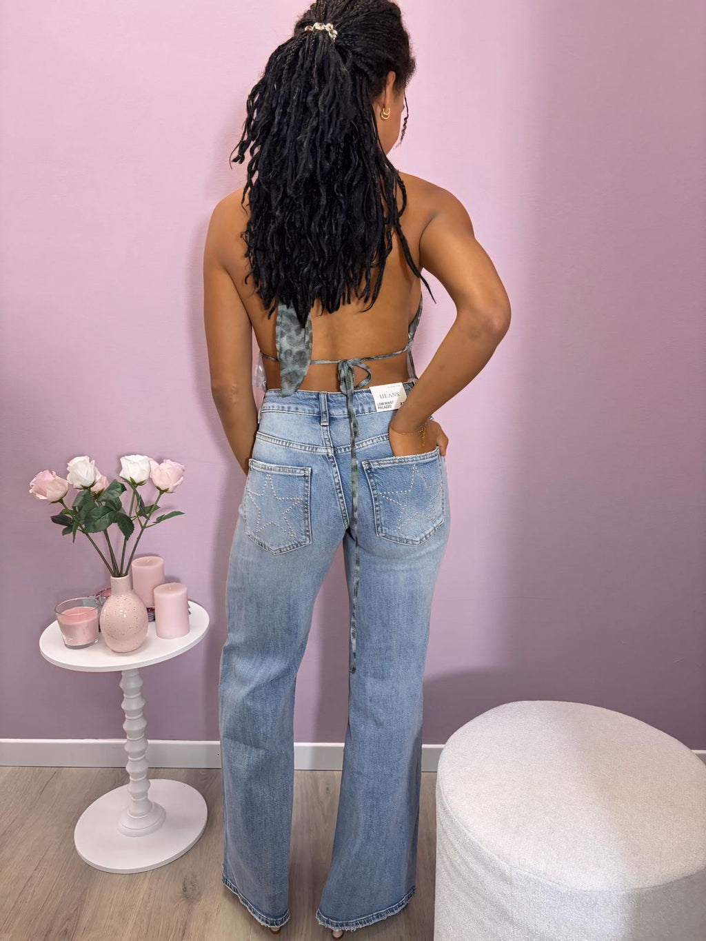 Jeans Low Waist Palazzo Stars