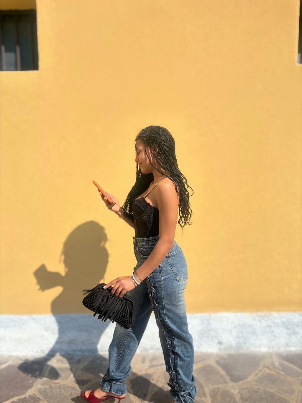Jeans Con Lacci